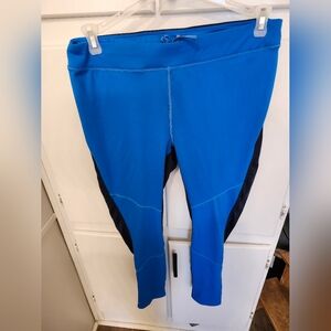 Athleta Blue and Black Leggings